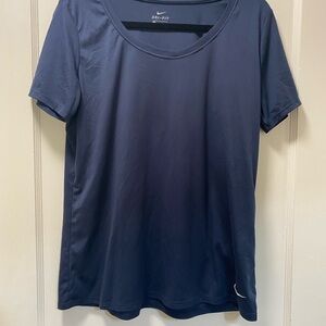 Nike Women's Short Sleeve Navy Tee